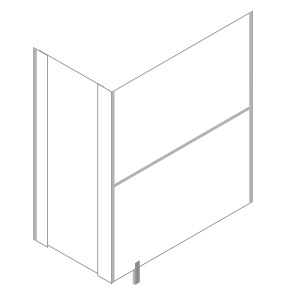 Pendle Toilet Cubicles Colour swatch showing the White finish from the Pendle range